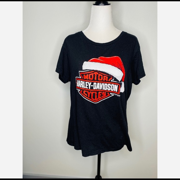 Harley Davidson Christmas T-Shirt Women’s